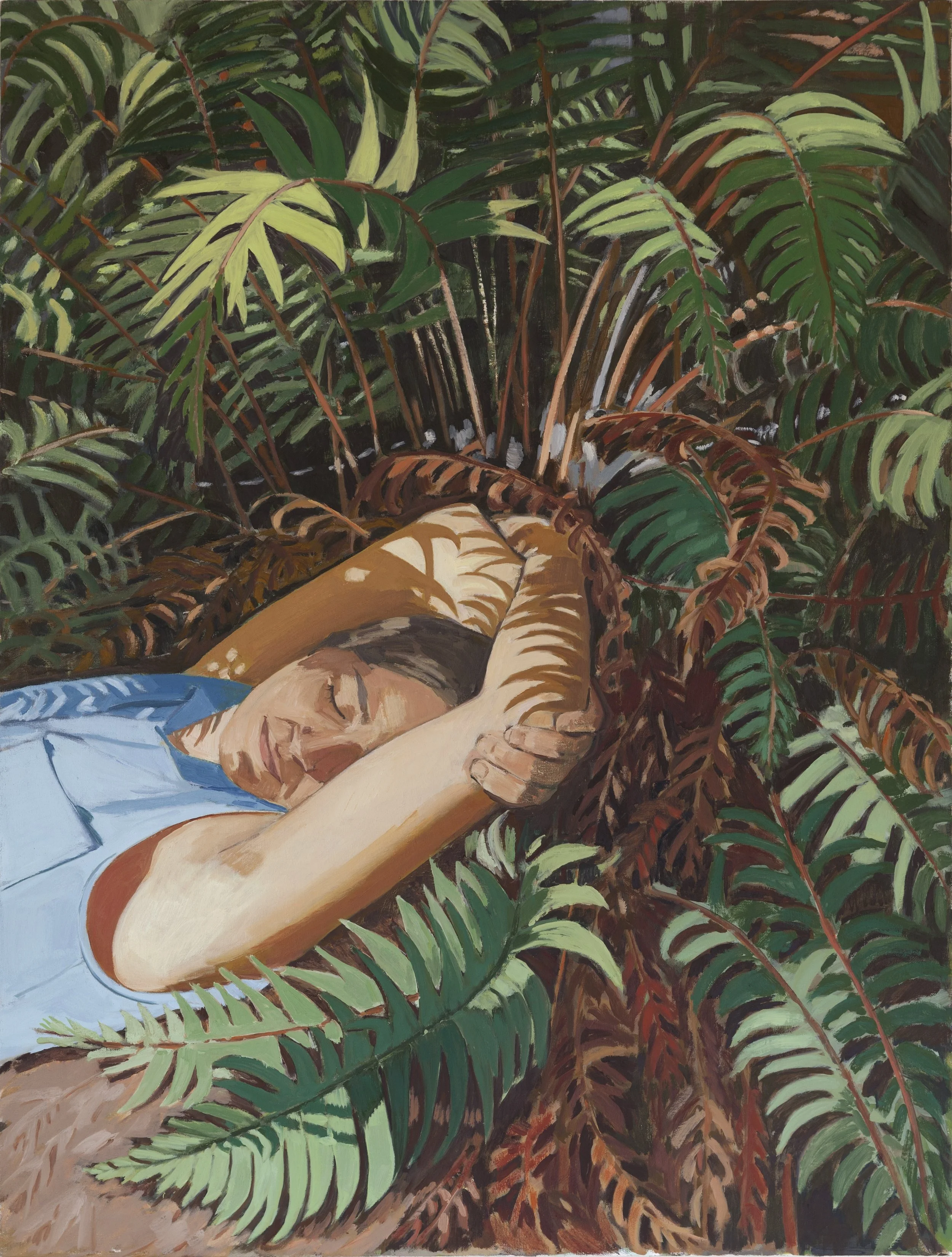 Birthday with the Ferns, 2018, oil on canvas, 48" x 36", $4,200 (payment plan available)