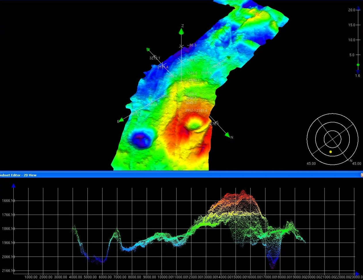 Mutibeam Data - Caris 2D and 3D