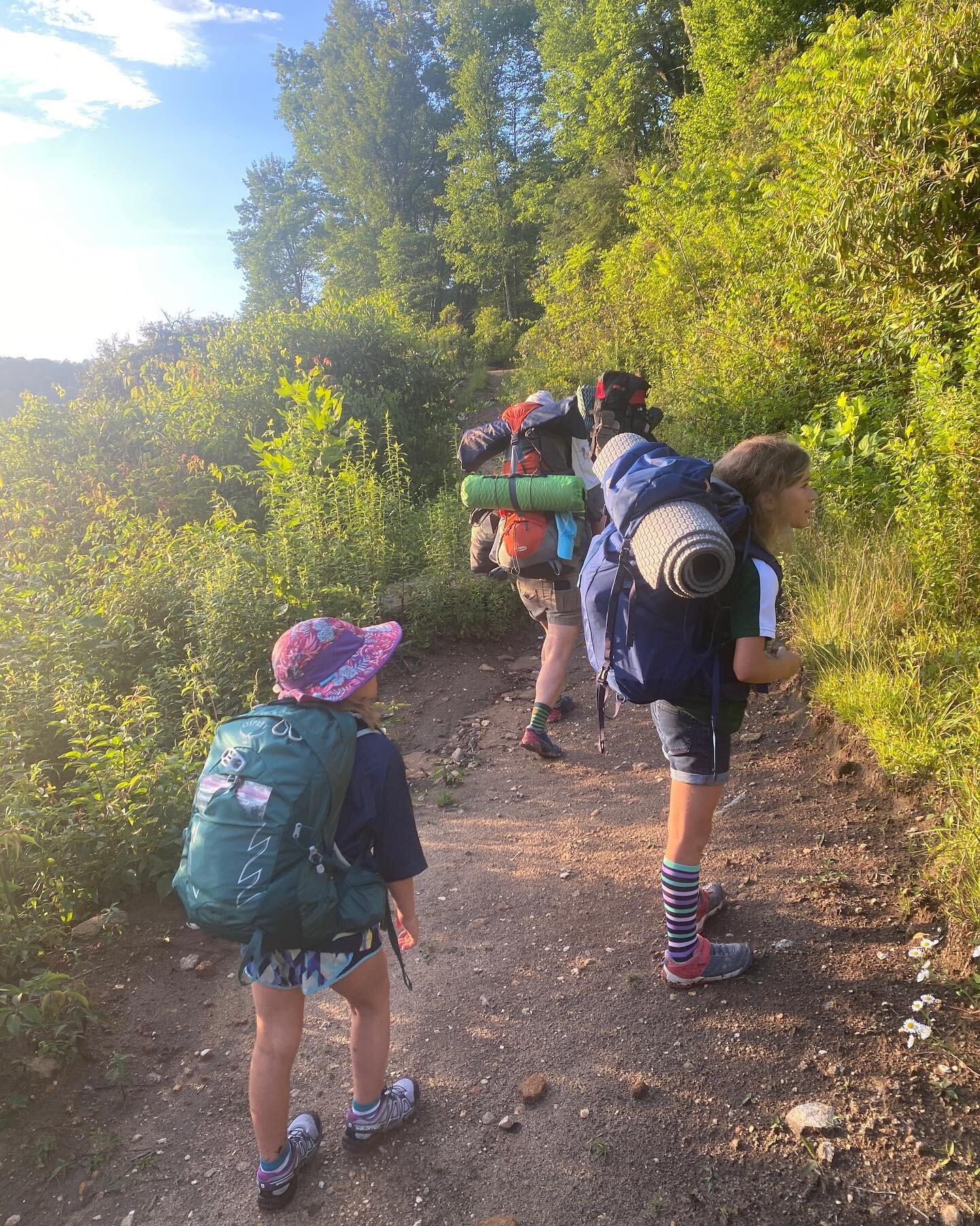 Photo drop from the weekend at Panthertown. Backpacked with Bean and her girl pals. We ate lots of dried fruit, nuts, salty chips and crackers, oatmeal and chocolate. To make it easier (and lighter), had freeze dried meals for dinner.
Pictures are th