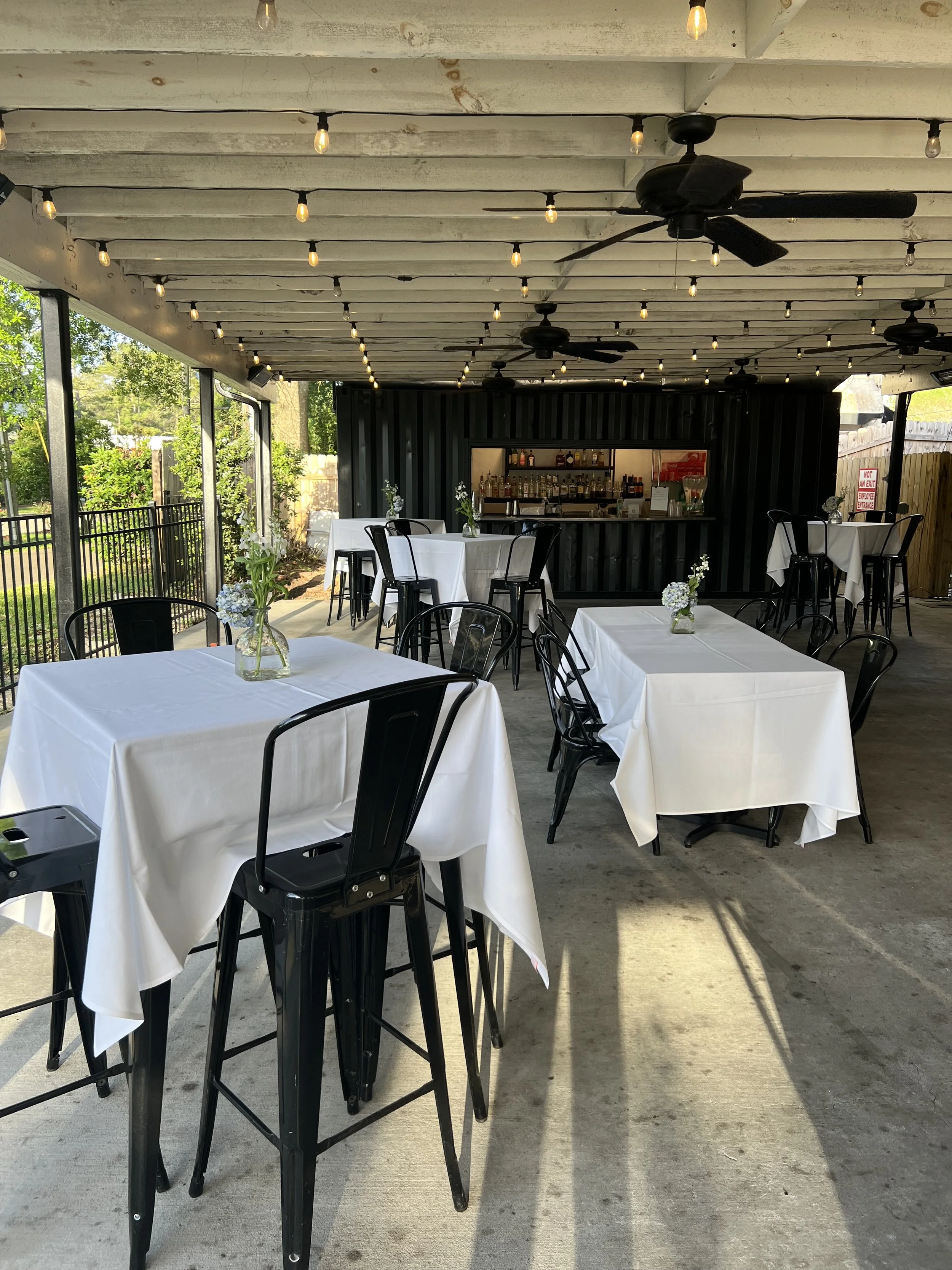 Patio Rehearsal Dinner