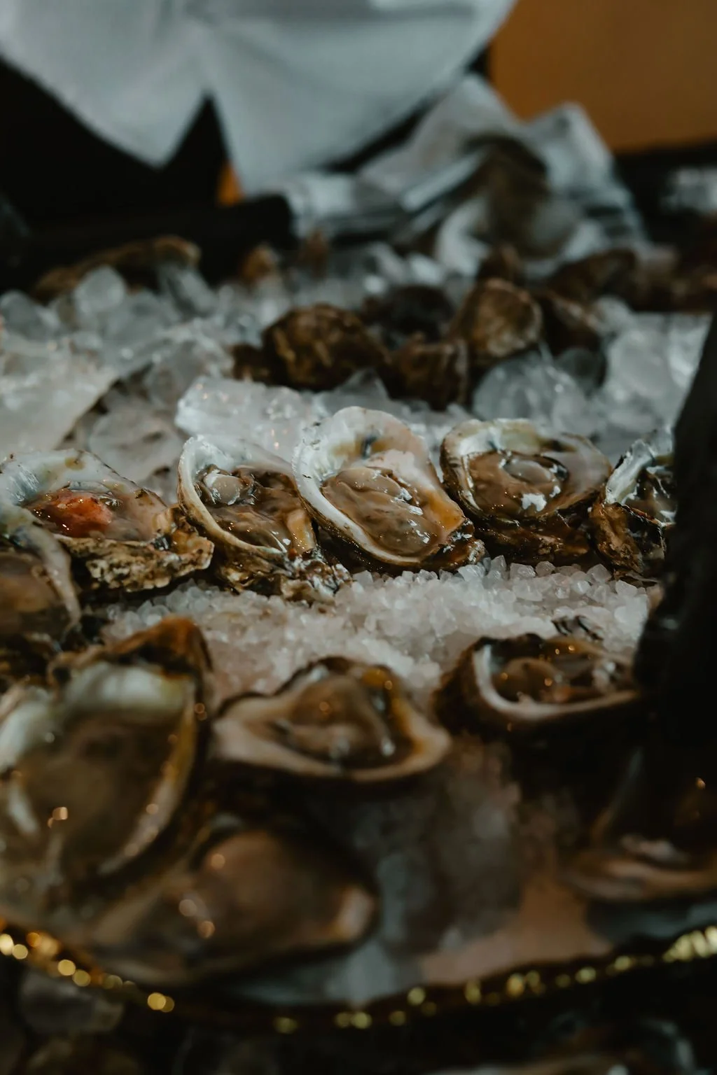 Raw Oyster Bar with Mignonette and Fresh Horseradish Cocktail