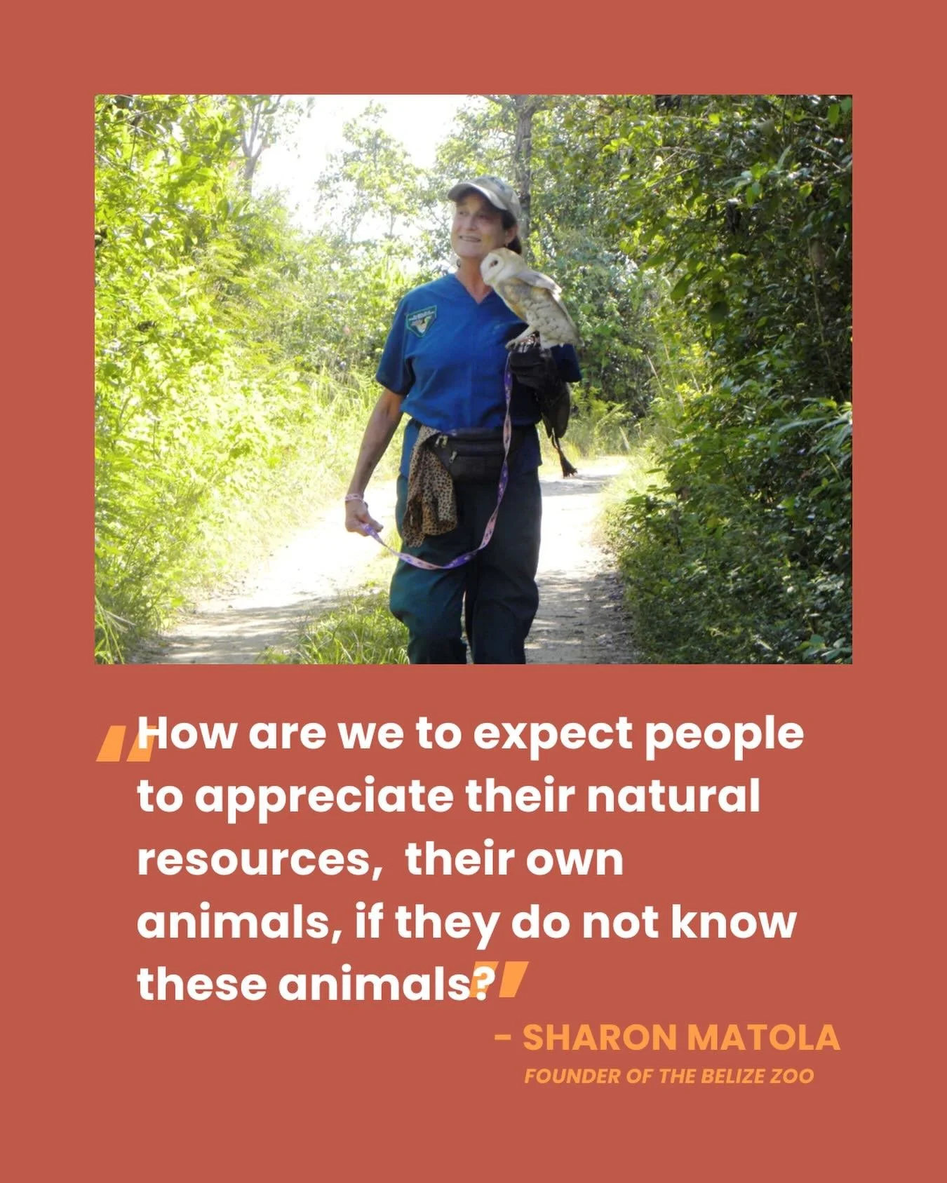 This #InternationalWomensDay, we remember the late Sharon Matola. She didn&rsquo;t just found a zoo; she sparked a movement.

Because of her passion, expertise, and partnership to the incredible people of Belize, Belize is a world leader in protectin