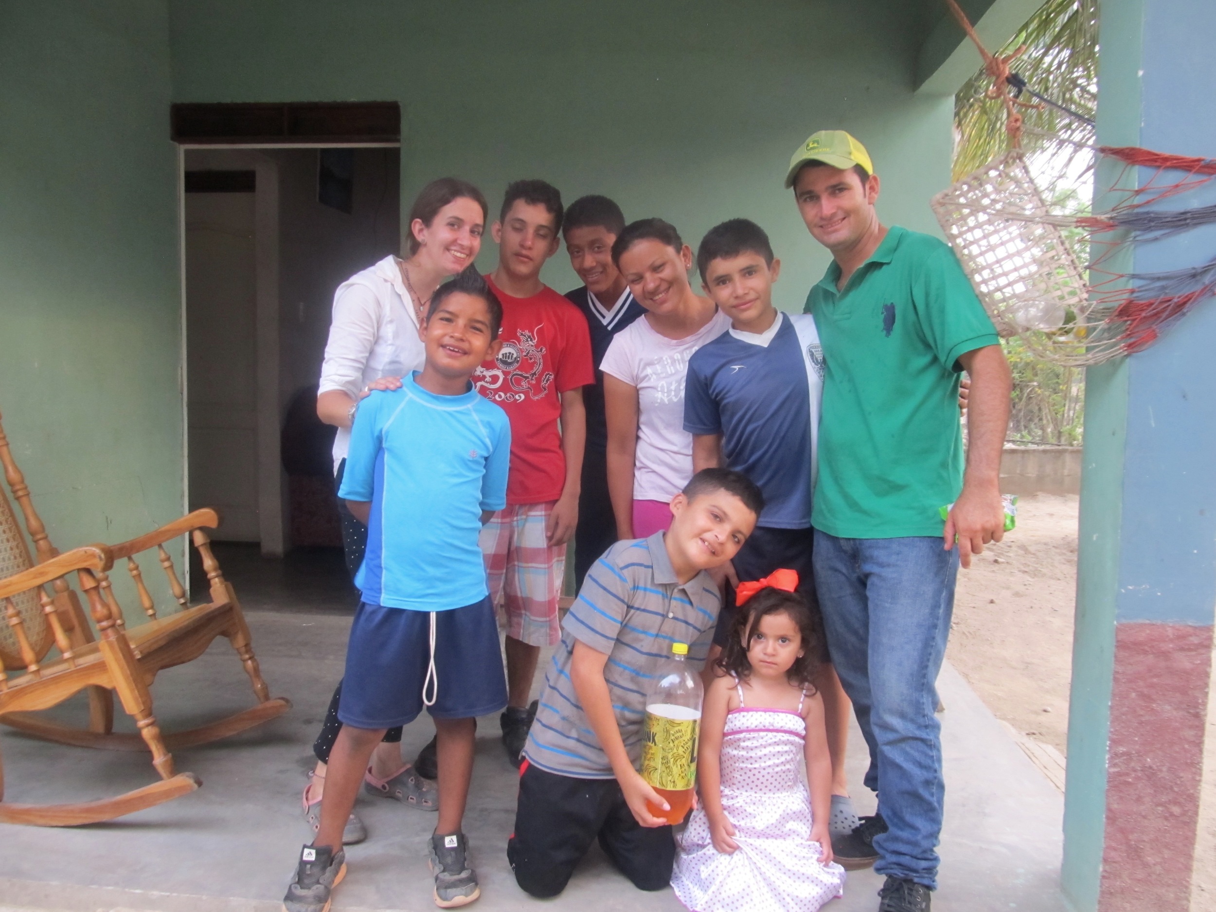 Pancho and friends (including Sergio, in the green) celebrating his birthday in May