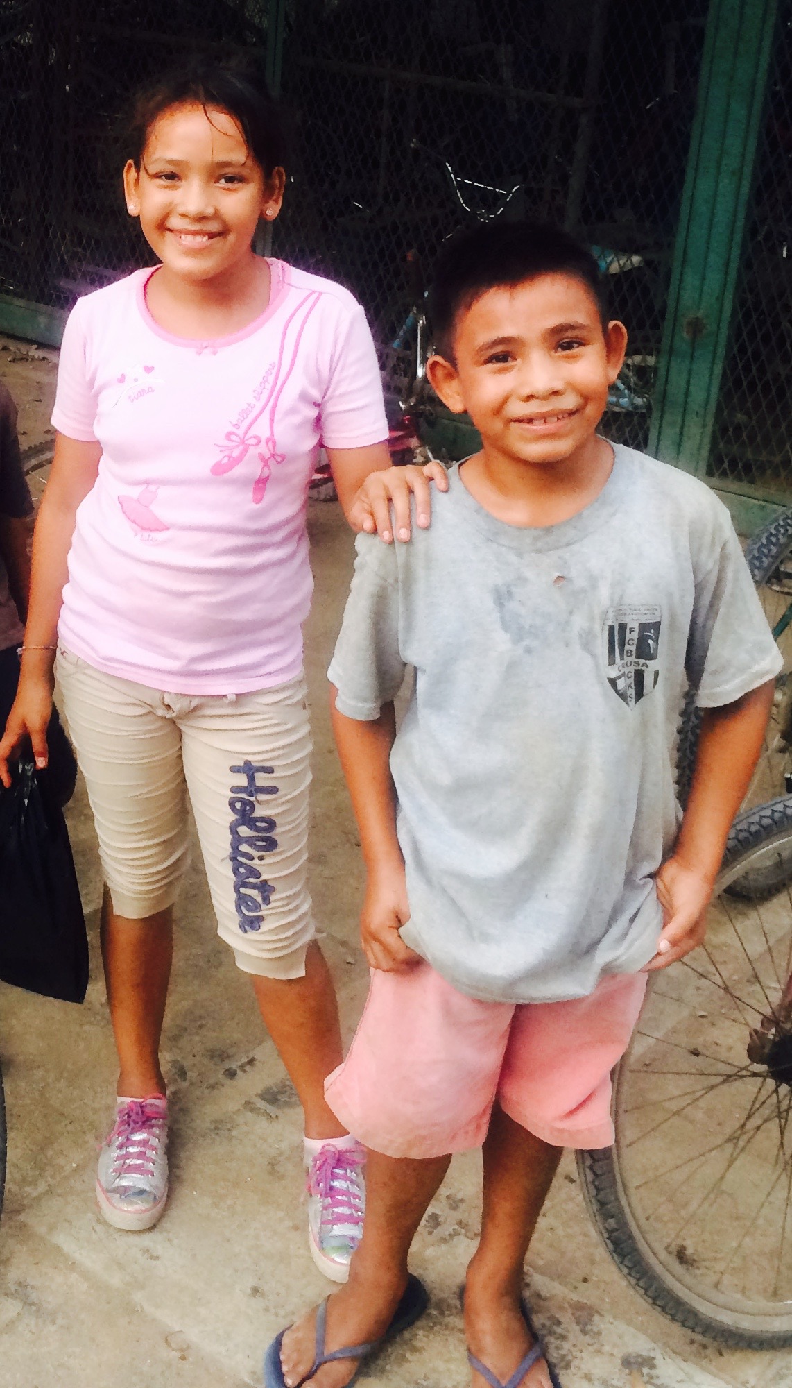 Alicia and her brother