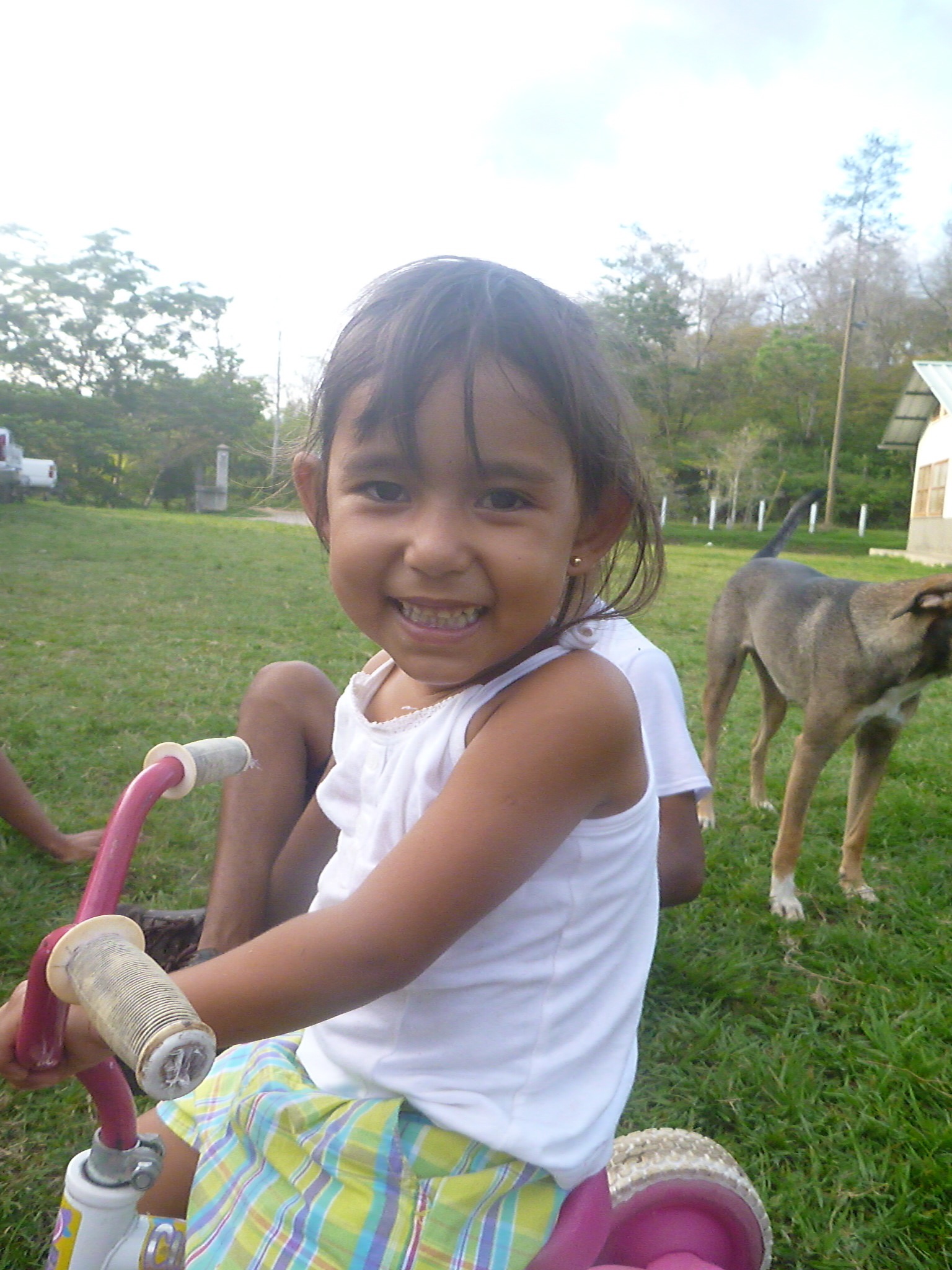 Perla on the day she arrived at Amigos de Jesús
