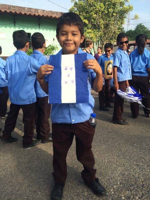 Jason* at the parade on Honduran Independence Day (September 15th)