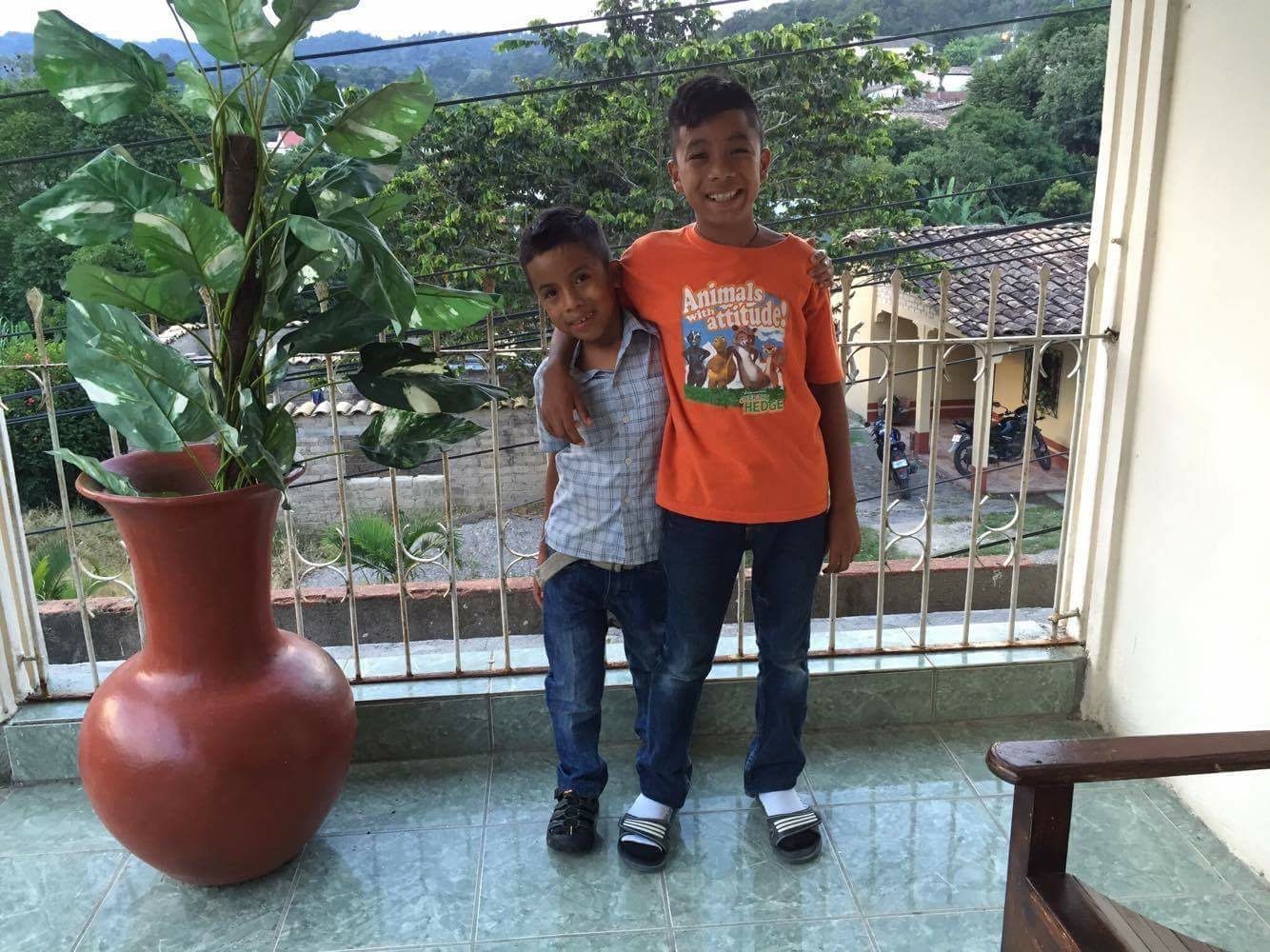 Hernando and his brother during their vacations in October this past year.