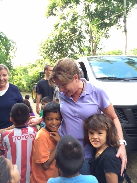 My favorite photo is of me on my first trip to Amigos de Jesús when I got out of the van. I was greeted by Elmer*, Rocio* and Wilbur* (all children Pat sponsors). I don’t believe I was ready for the sincere, loving greetings I received from the children and staff.