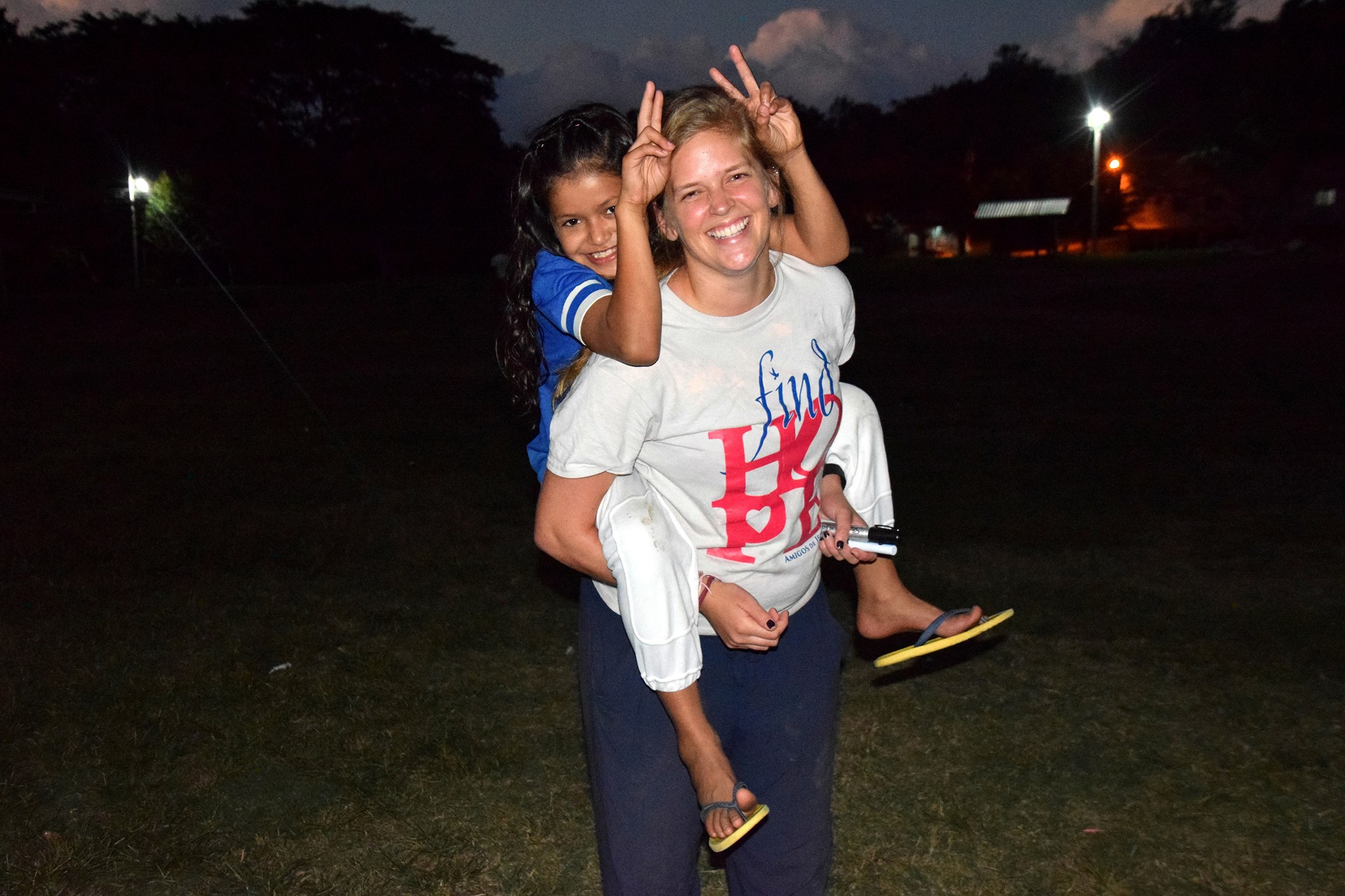 Natasha and Miss Rachael (2015-17 Amigos volunteer)