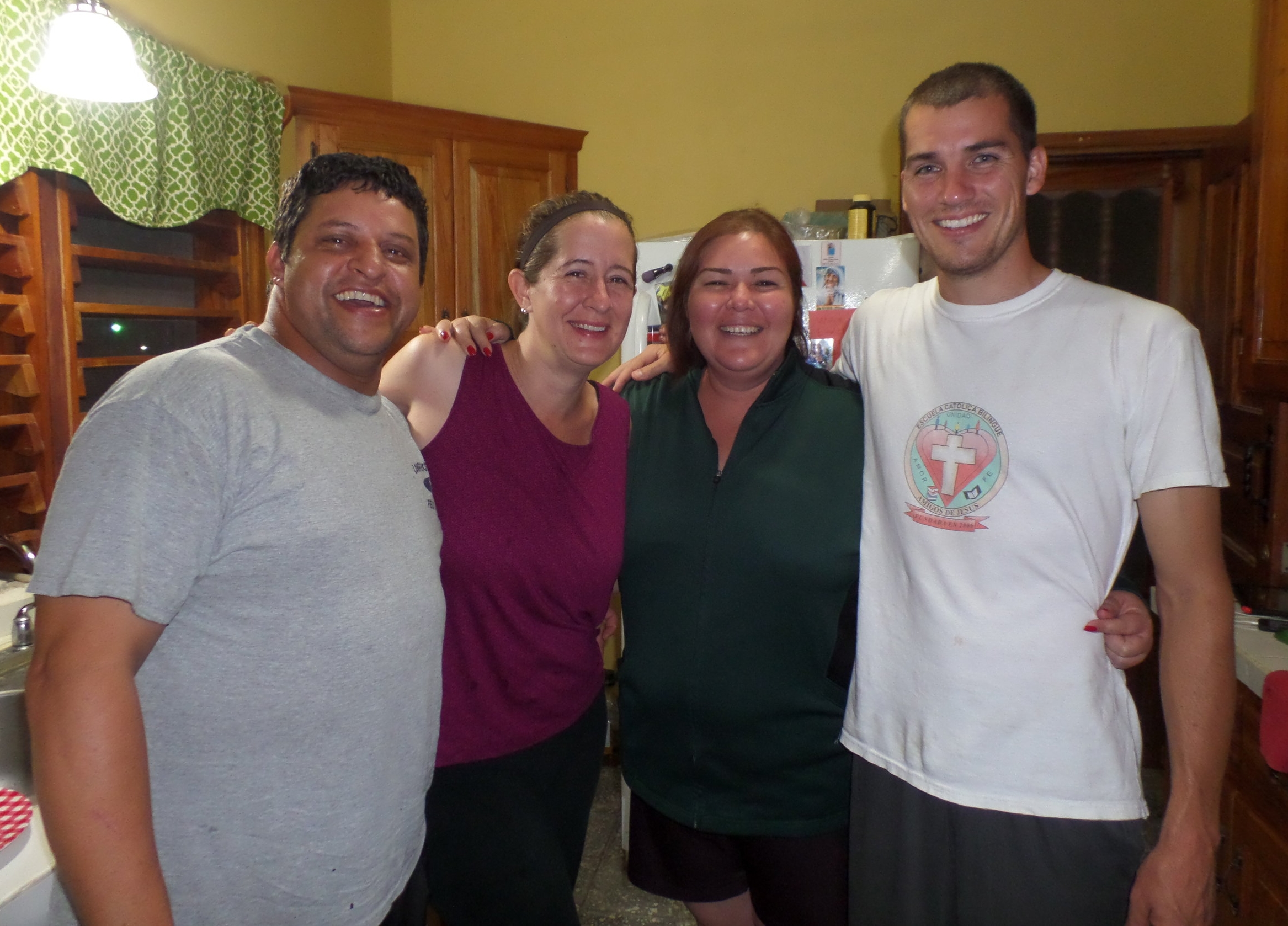 Alan (right) with Wilson and Amy Escoto (co-directors of operations) and Suyapa Sabillon (lawyer). 