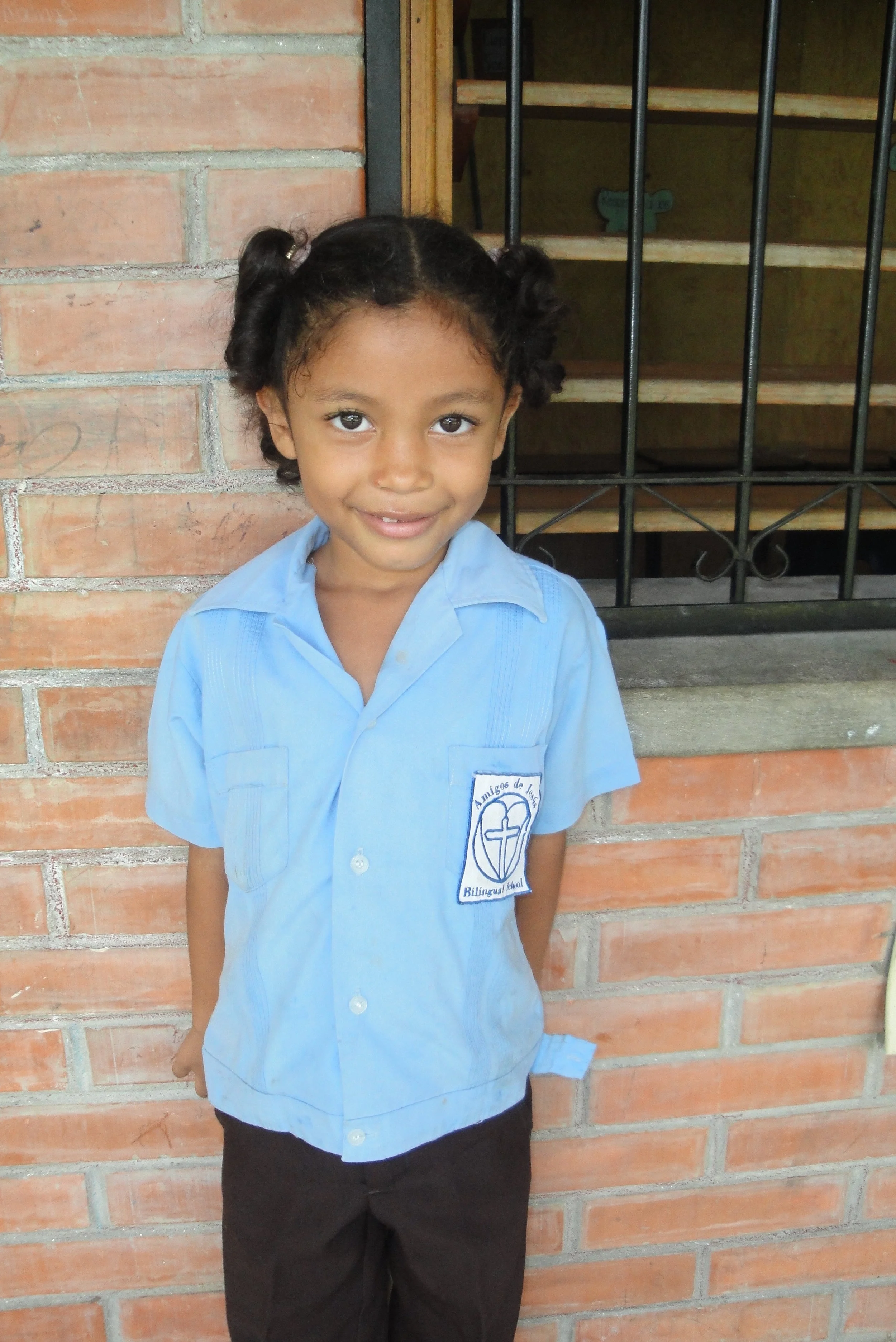 Soledad in her school uniform back in 2014.