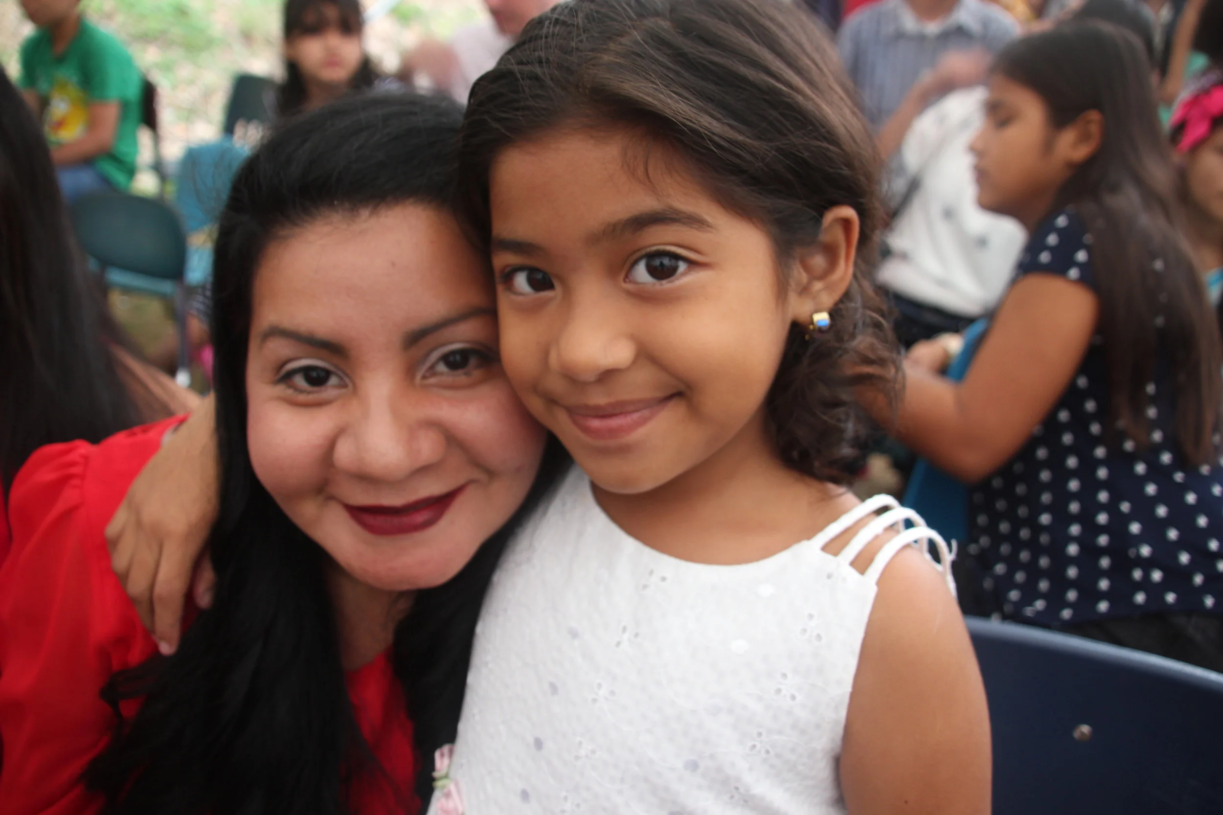Luna at 6th Grade Graduation with her Madrina Mirtala, December 2017