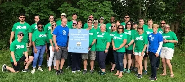 Employees of Berkshire Bank Volunteering in Malvern, PA on June 5, 2019