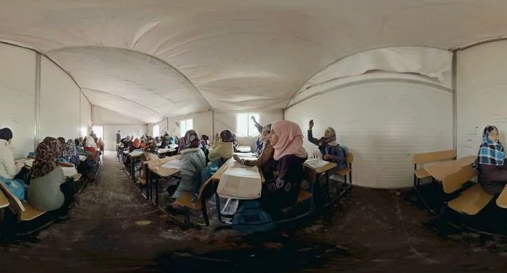 A still from virtual reality film, “Clouds over Sidra.”