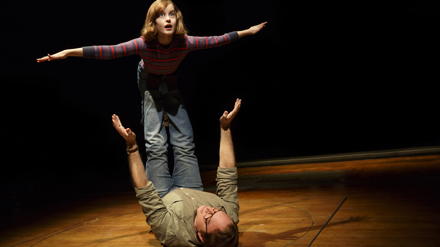 Sydney Lucas and Michael Cerveris as young Alison Bechdel and her father in Fun Home. (Photo: Joan Marcus)