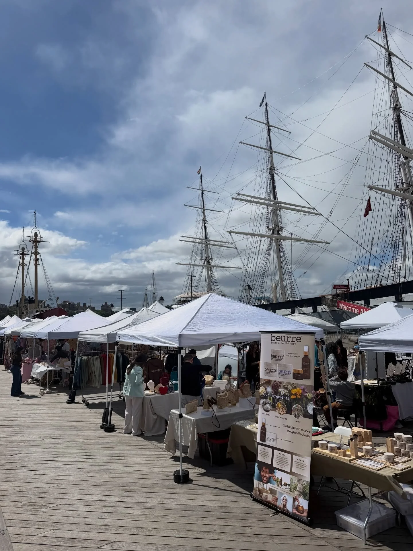 We&rsquo;re open! 

Join us today at @theseaportnyc with 50+ independent makers, artists, designers, and small businesses popping up by the East River.

Come shop, explore, grab a bite, and spend the day with us by the waterfront.

⚓️ The Seaport Pop