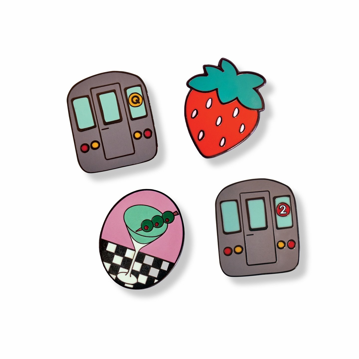 🚇 #FADMakerSpotlight 🍸

Proudly made in Brooklyn. Meet @treat_art_brooklyn, where colorful paintings, prints, and pins celebrate the playful side of NYC life. 

We&rsquo;re excited to welcome Emily to FAD Market for the first time. Catch her charmi