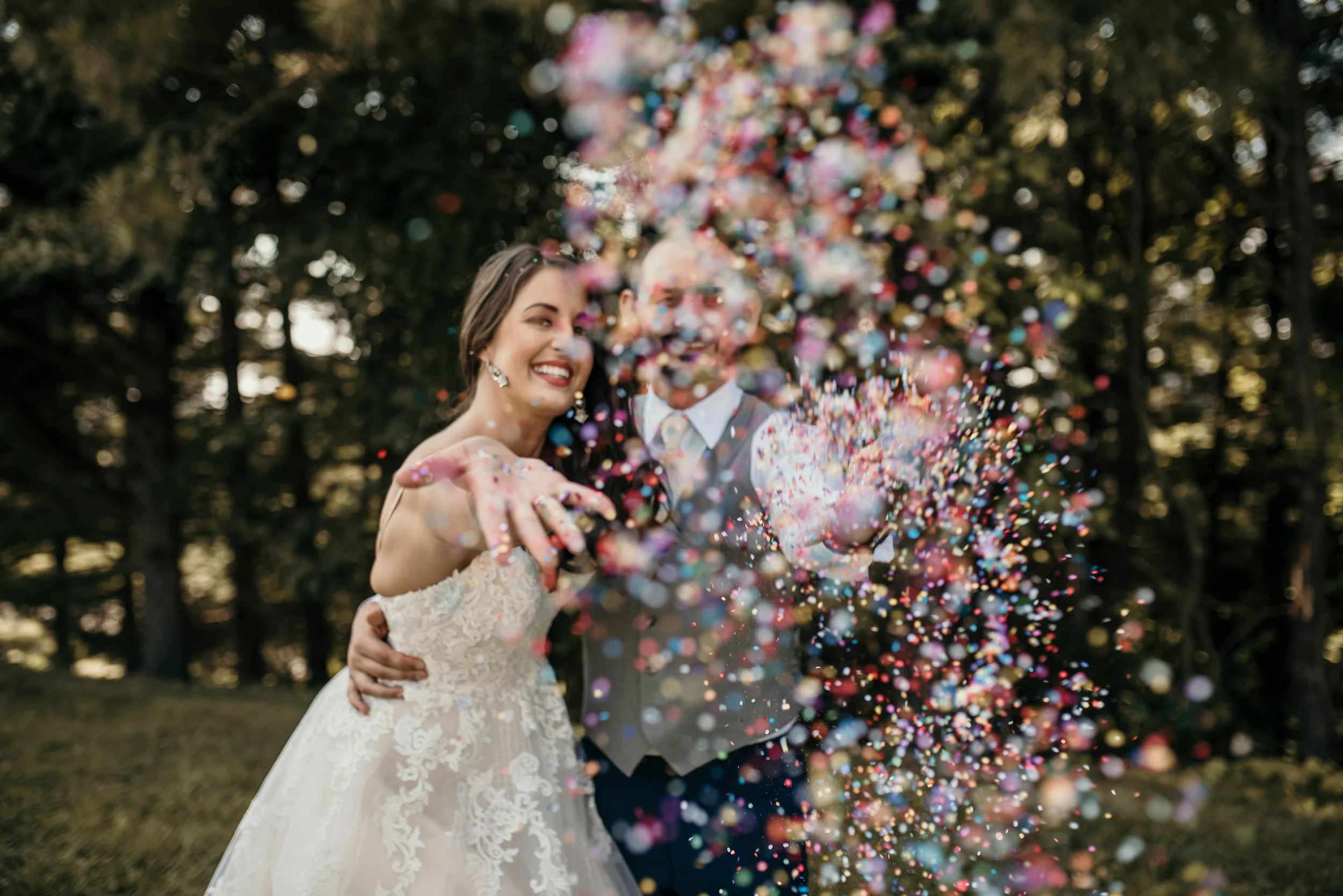 Megan and Langston | A Colorful Wedding at Rustic Ridge 