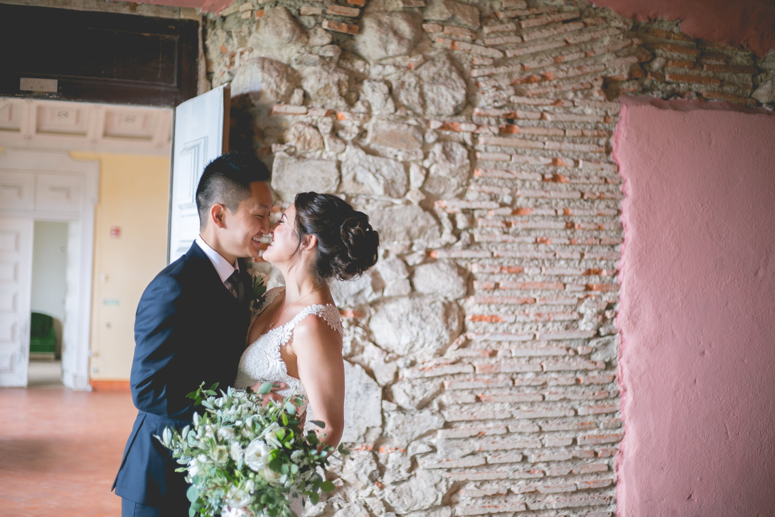 Monserrate Palace Portugal Destination Wedding First Look