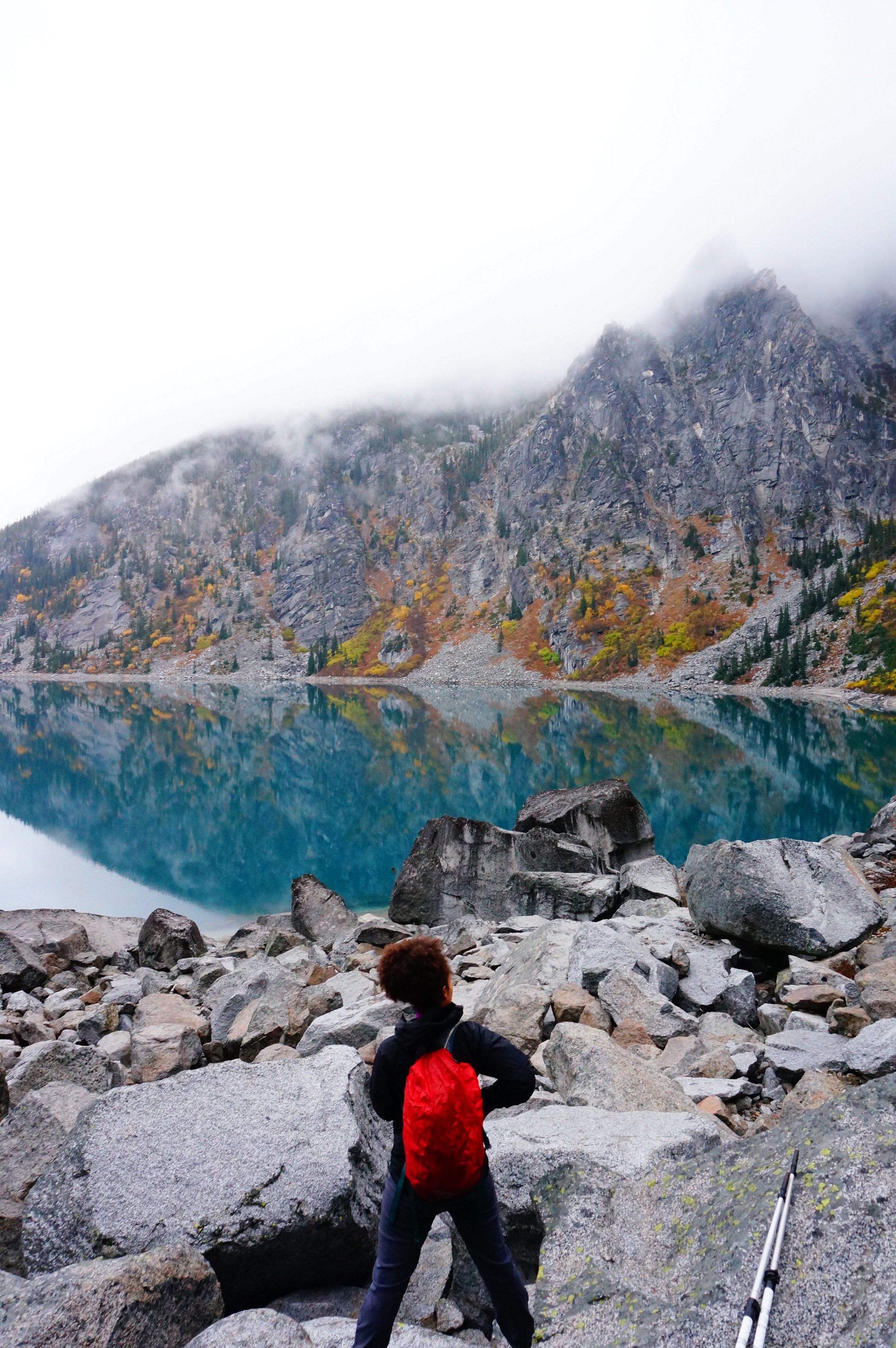 A quick break before hiking Aasgard