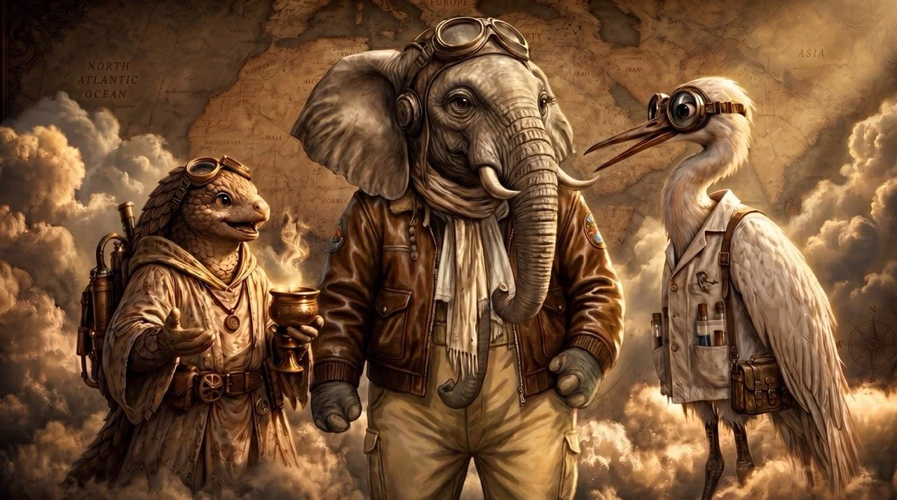 Mora Earheart and friends