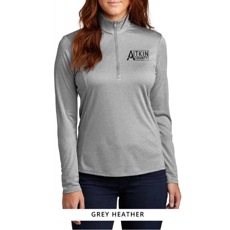 sport tek quarter zip womens