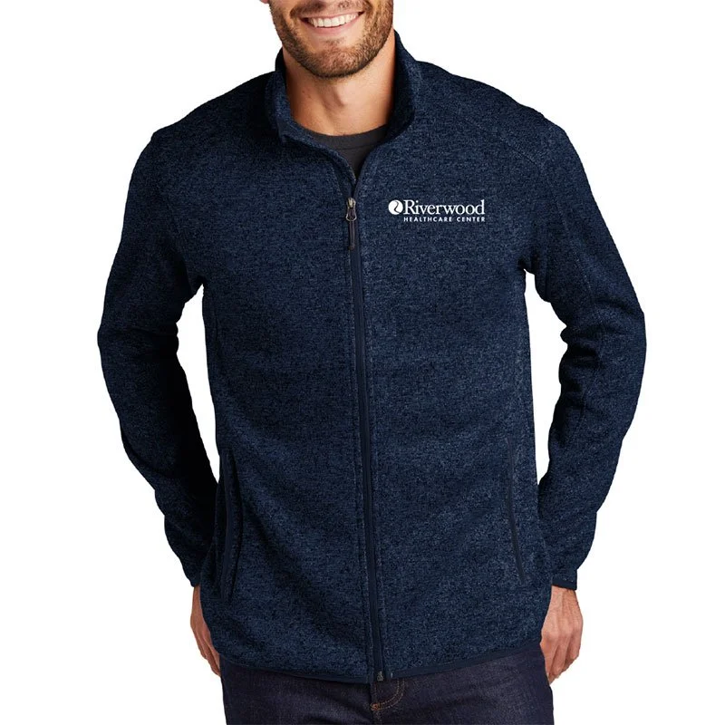 RW Port Authority® Sweater Fleece Jacket — Shirts Plus of Aitkin