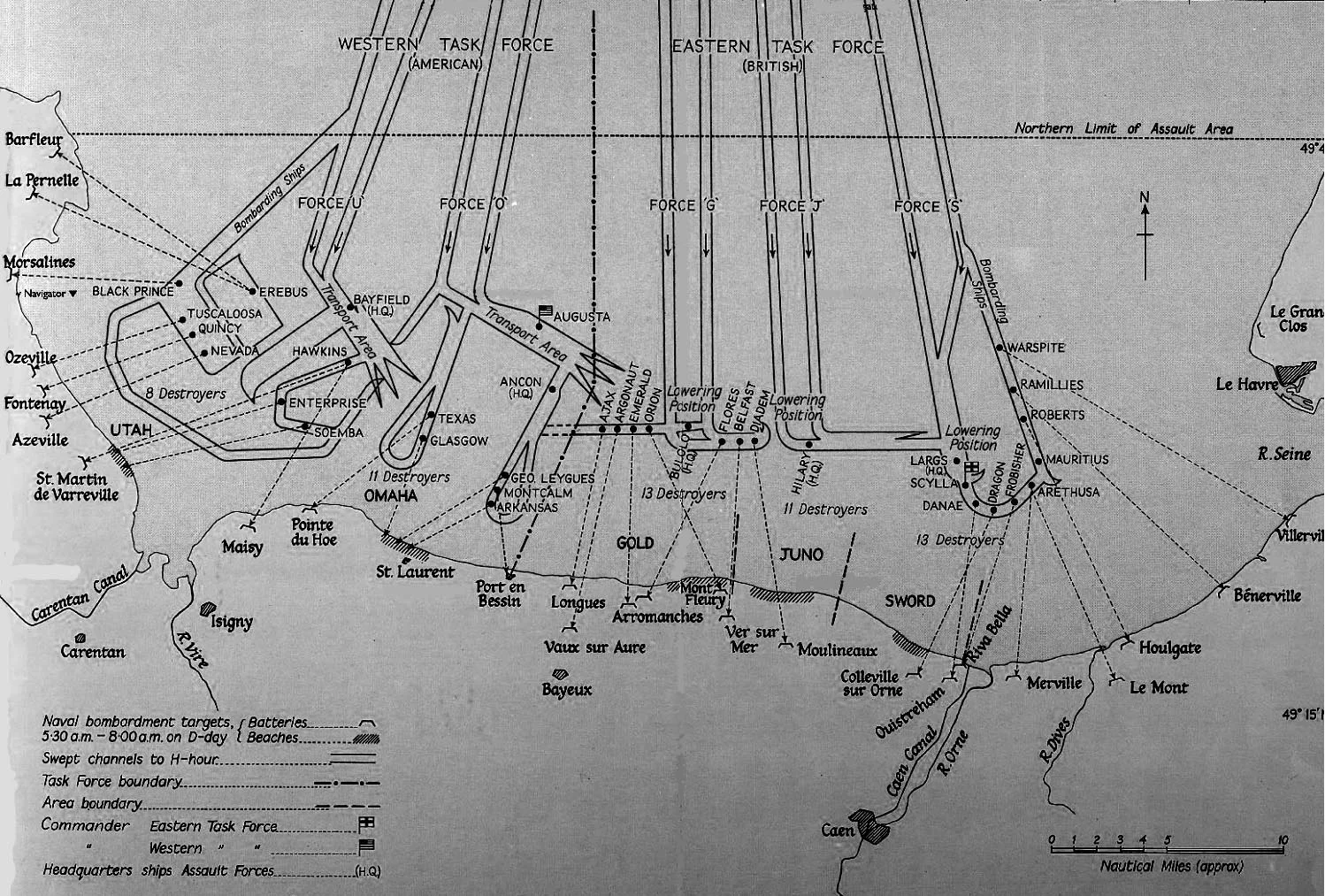 Book Figure 72. D-Day Naval Bombardment Targets