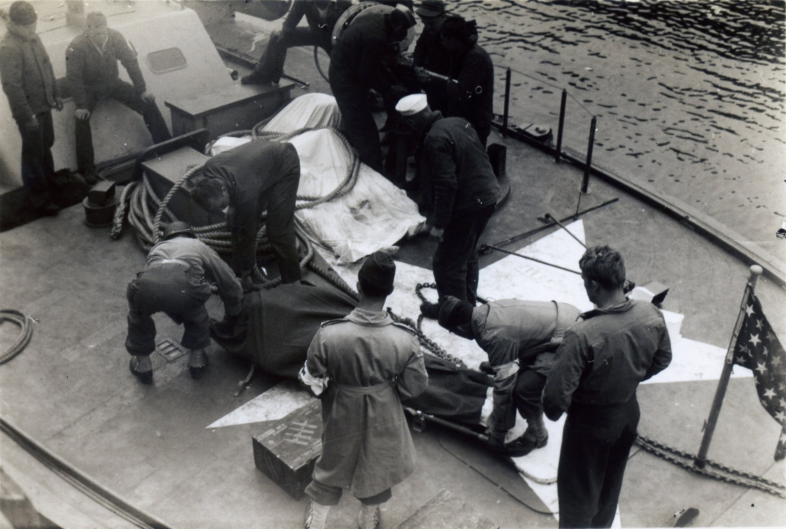 Book Figure 85. PT- 503 with casualties from USS Rich
