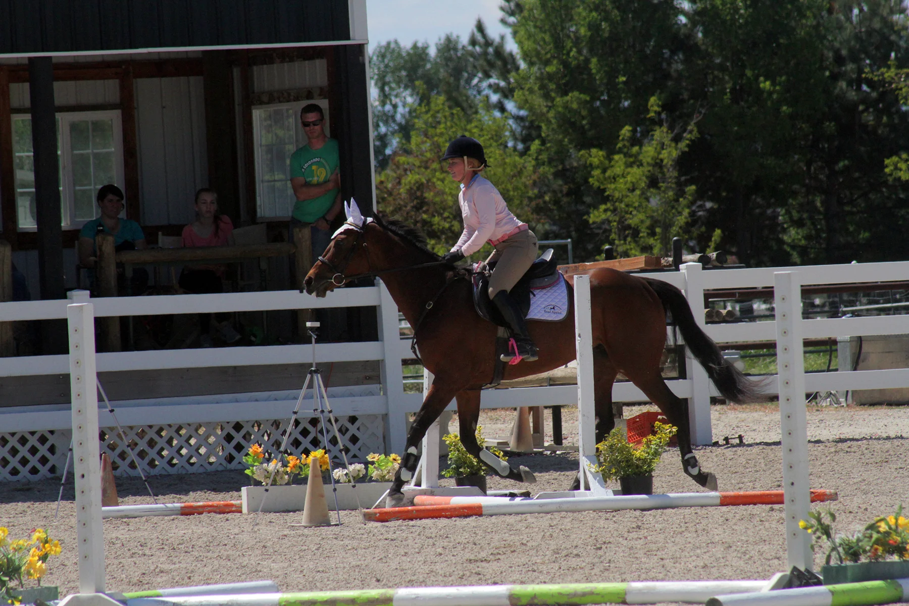 Last 'jump' on his course