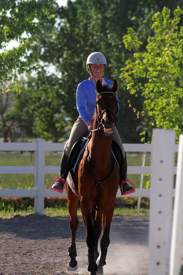 When horse and rider are both smiling!
