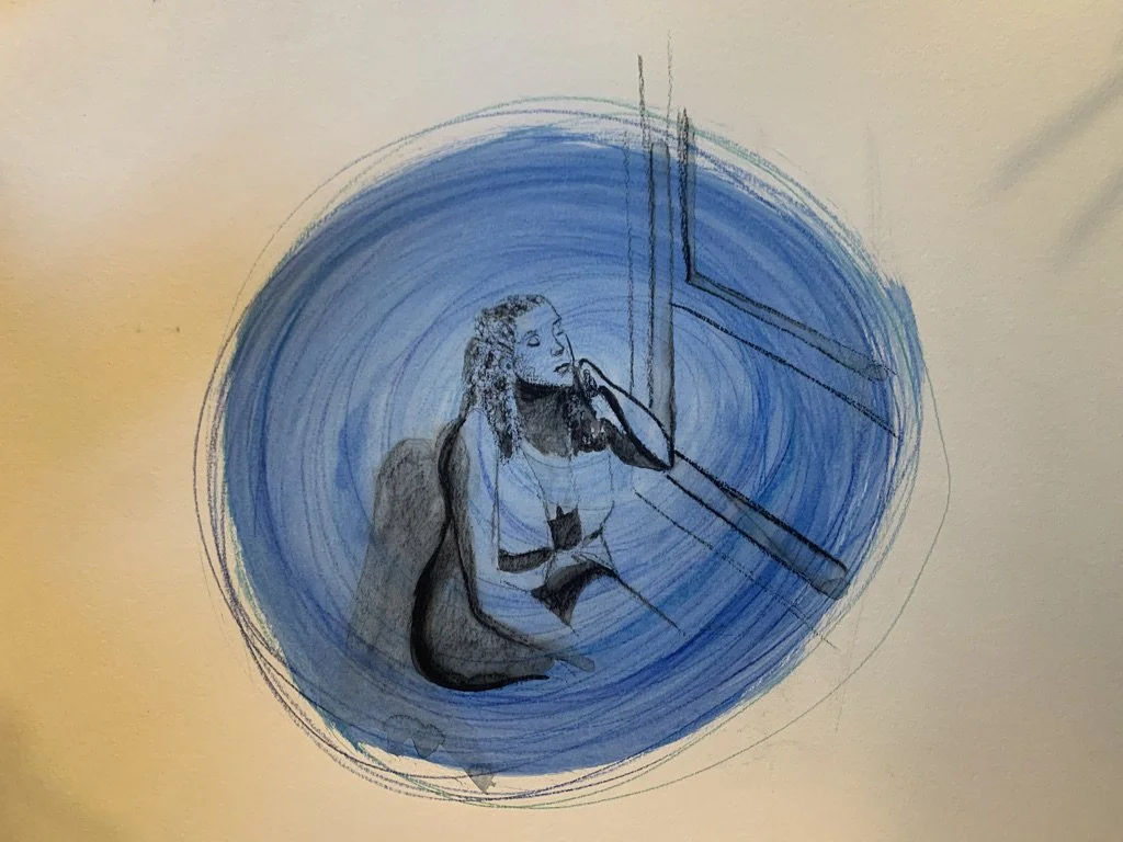 "Lost in Peace" Watercolor Pencil