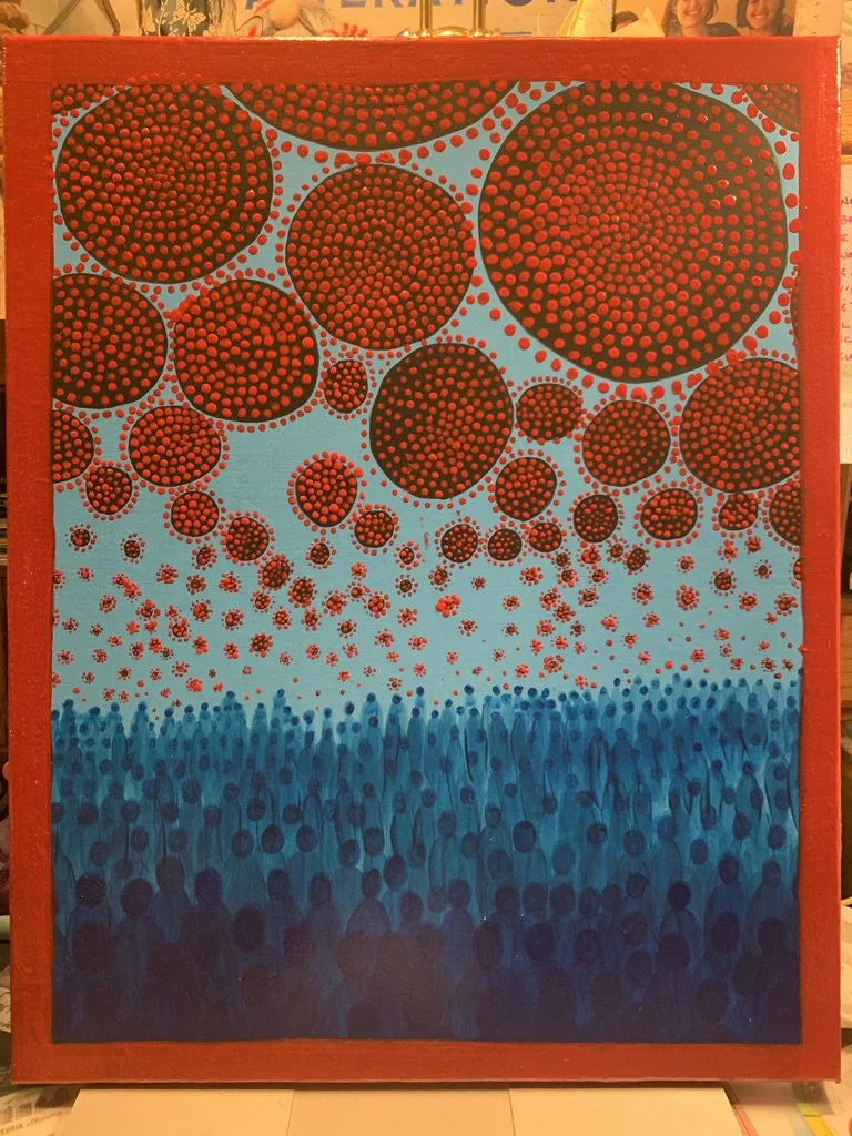 "Weight of the Pandemic" Acrylic Paint