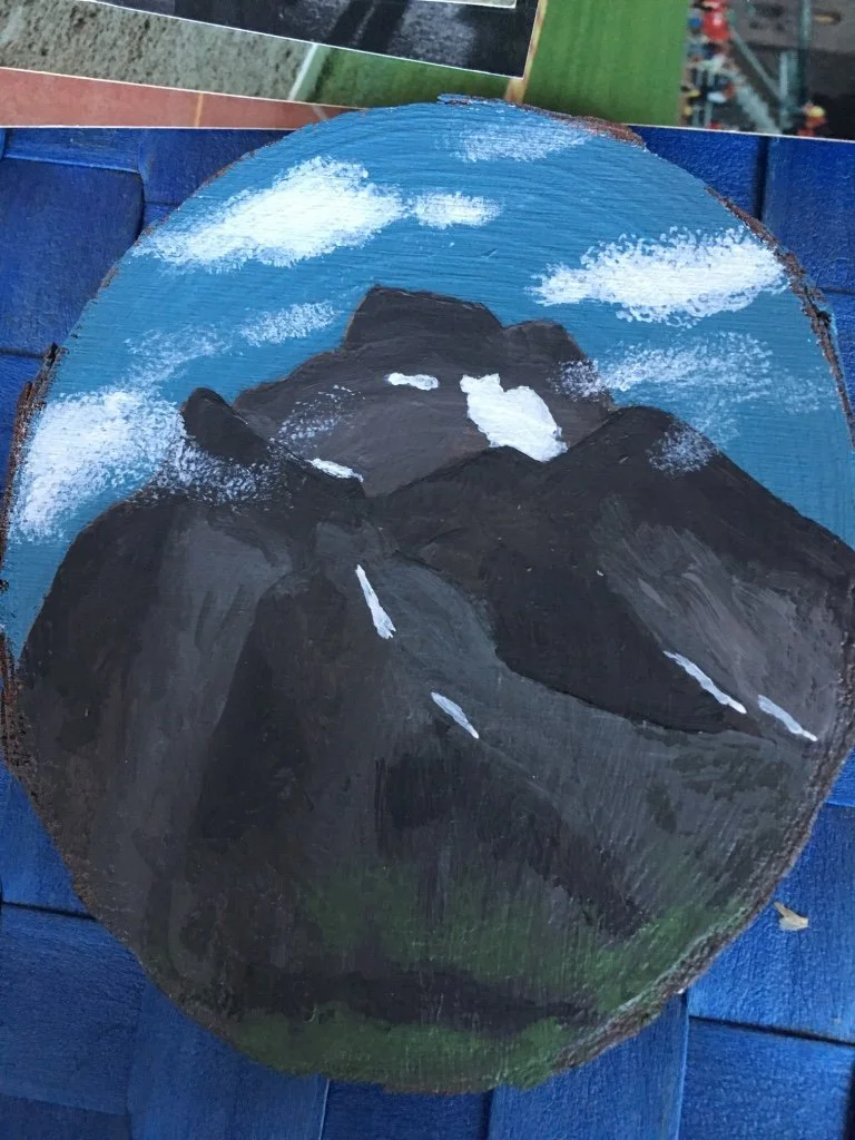 "Berget" Acrylic On Wood