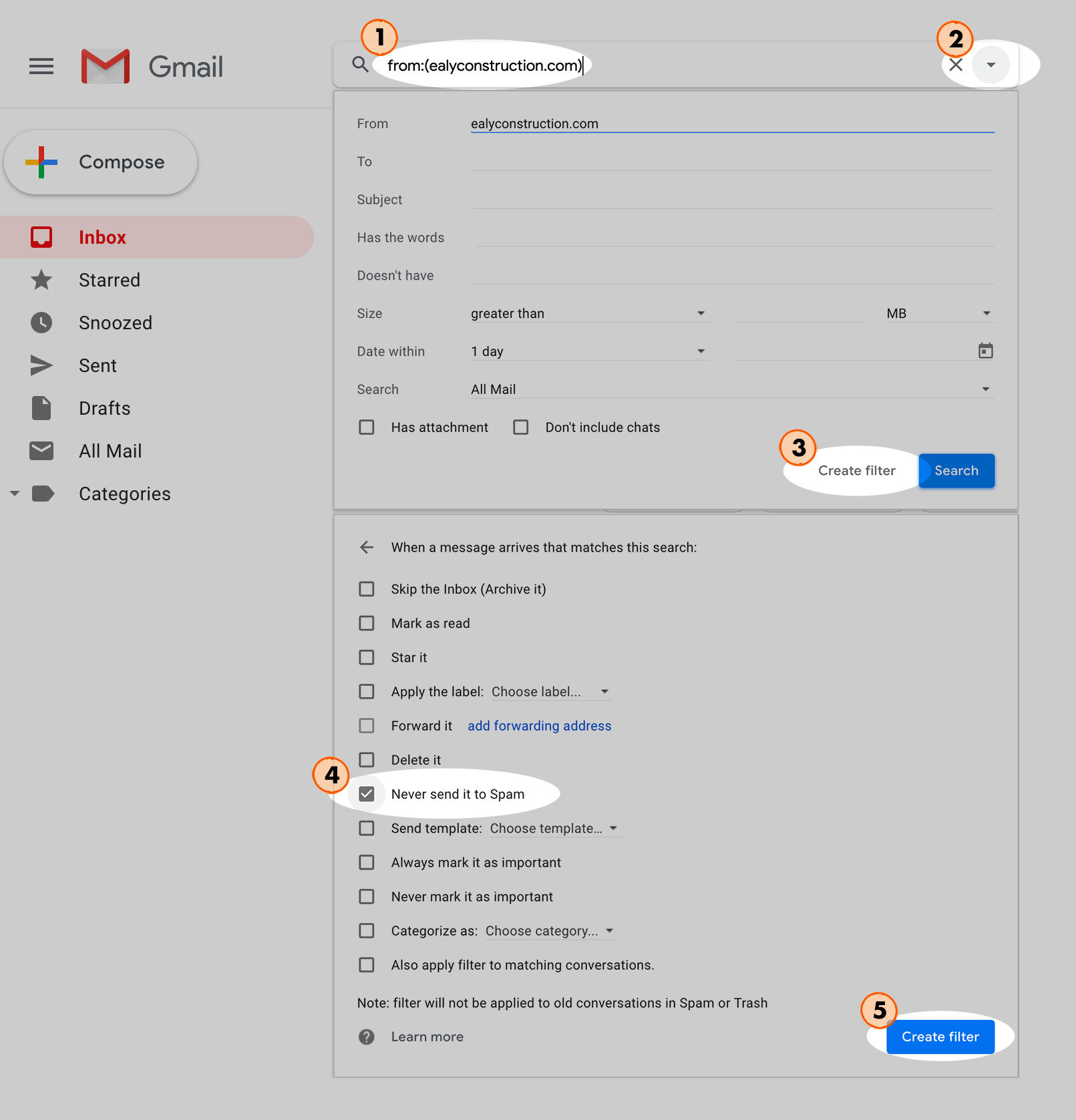 How to Mark our Emails as Safe - Ealy Construction