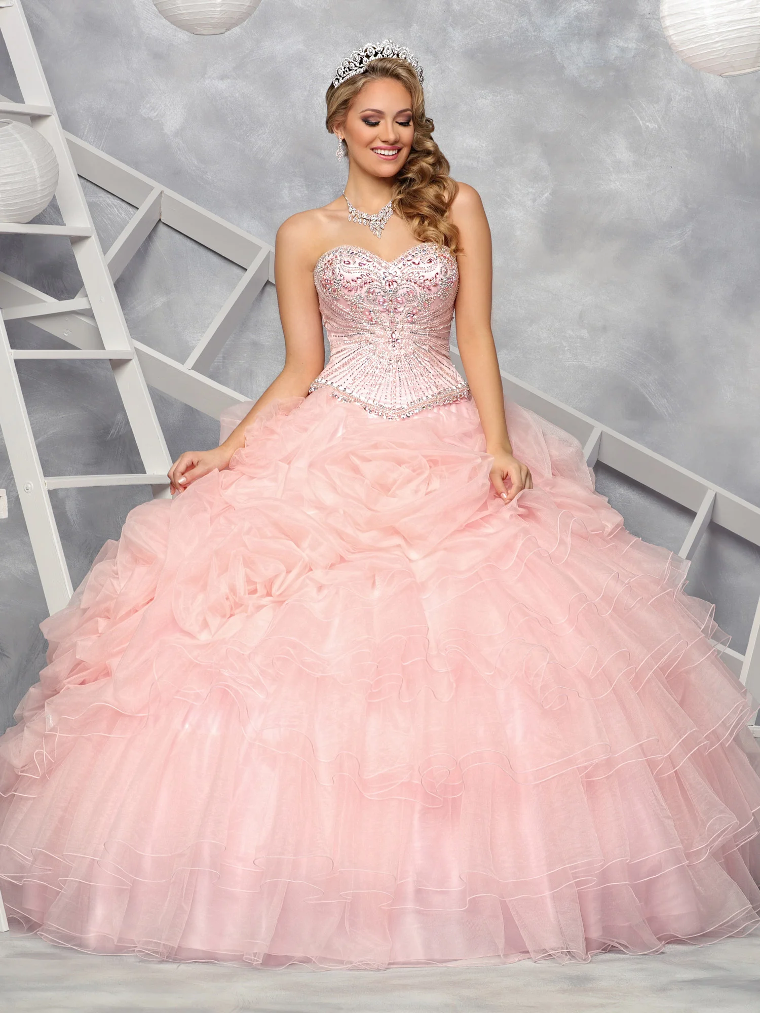 DaVinci Bridal A-line wedding gown style 50363