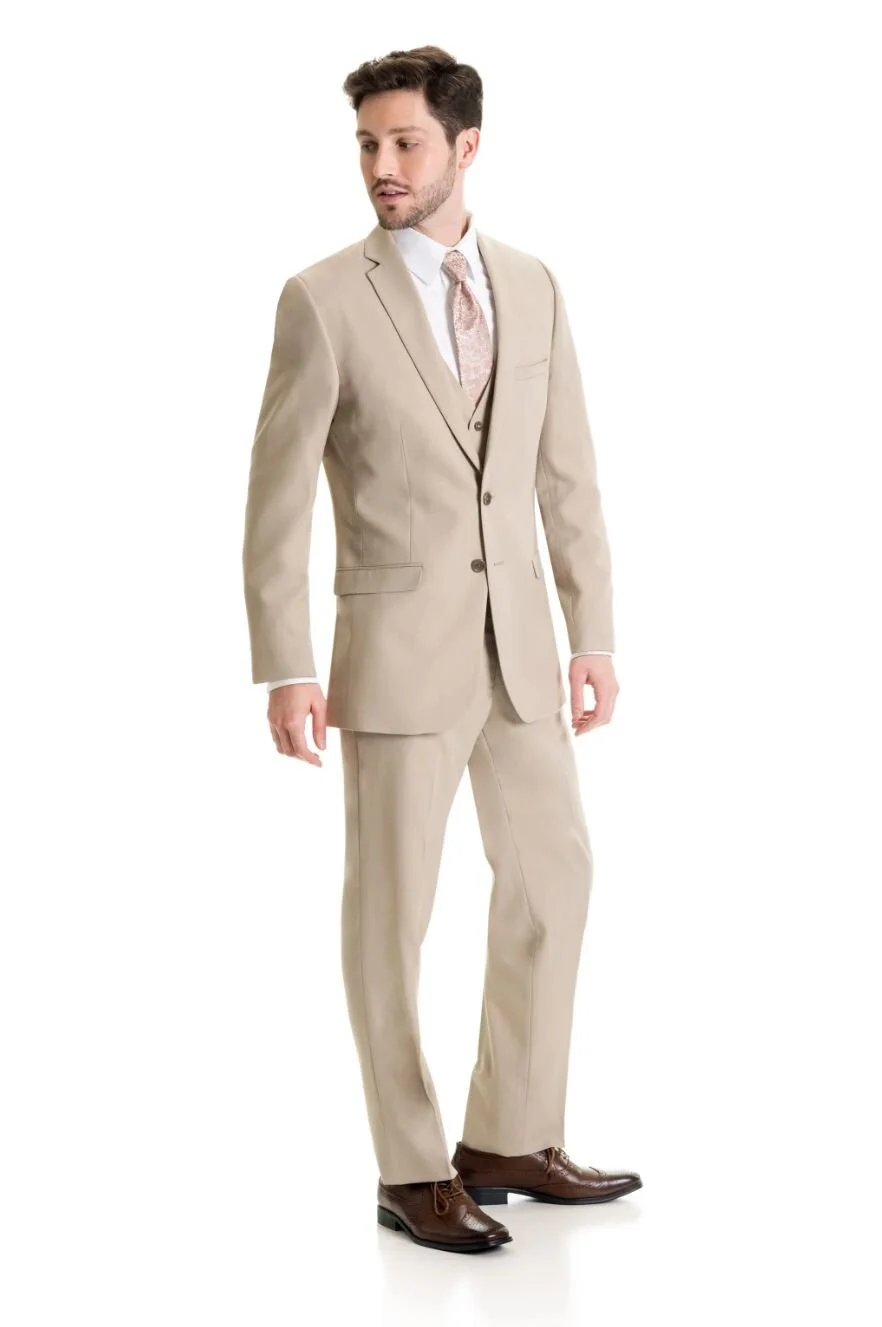 Elegant Tan Slim Fit Suit