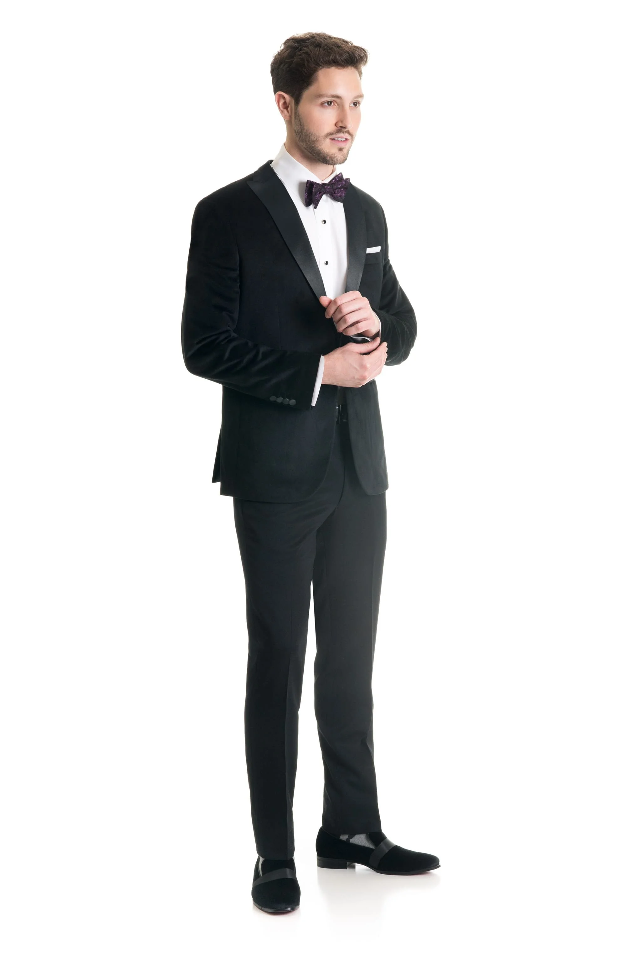 Black Velvet Ultra Slim Fit Tuxedo 