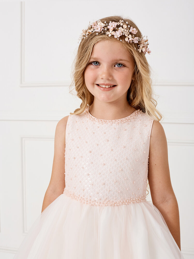 Danielly's Boutique Glitter Flower Girl Ball Gown