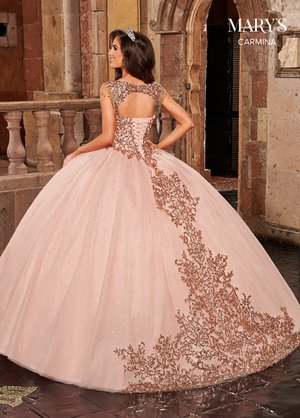 MQ1085 Navy Quinceanera Dress | Blush Quinceanera Dress Marys Bridal —  Danielly's Boutique