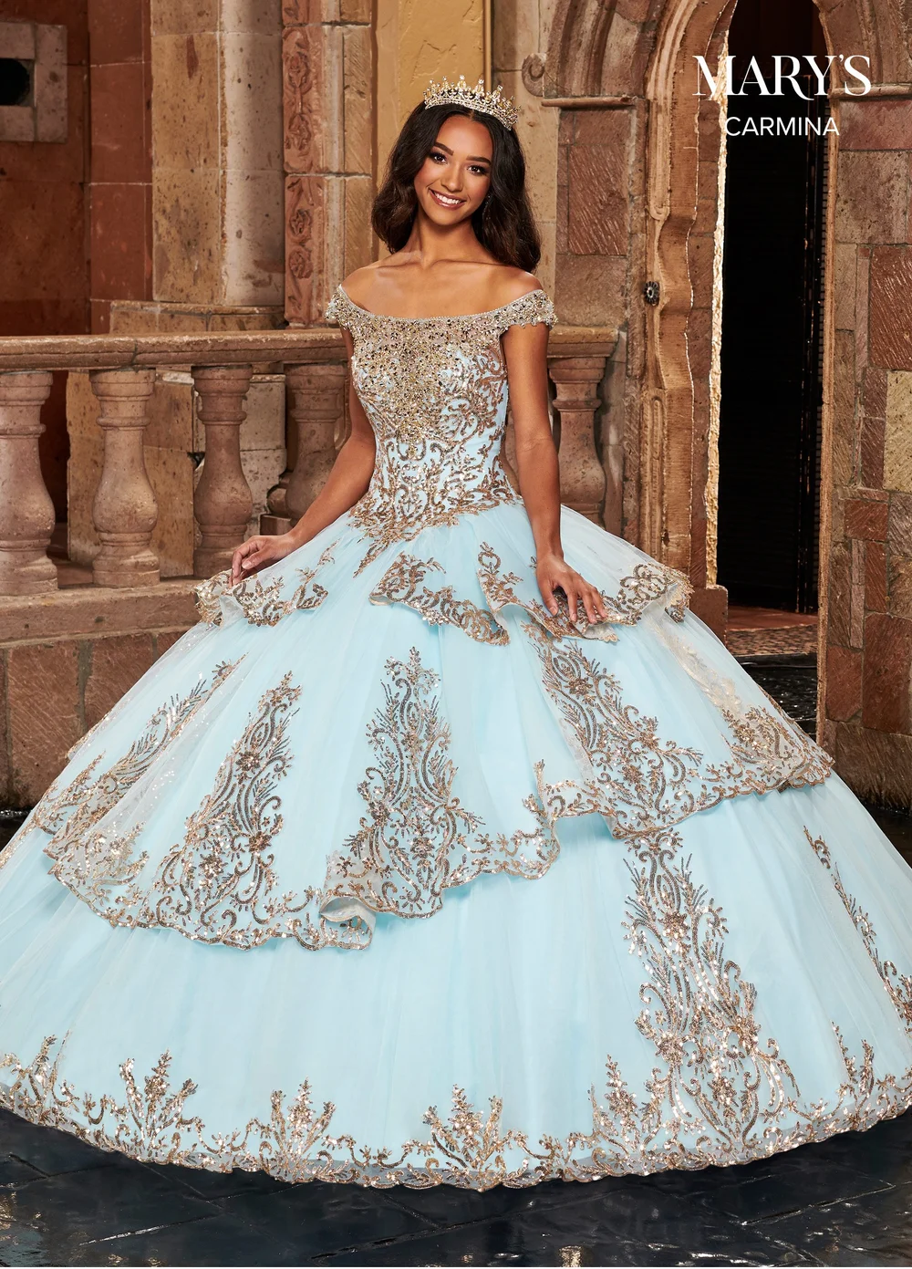 blue beautiful dress