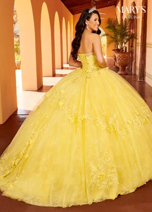 sweet 15 yellow dresses