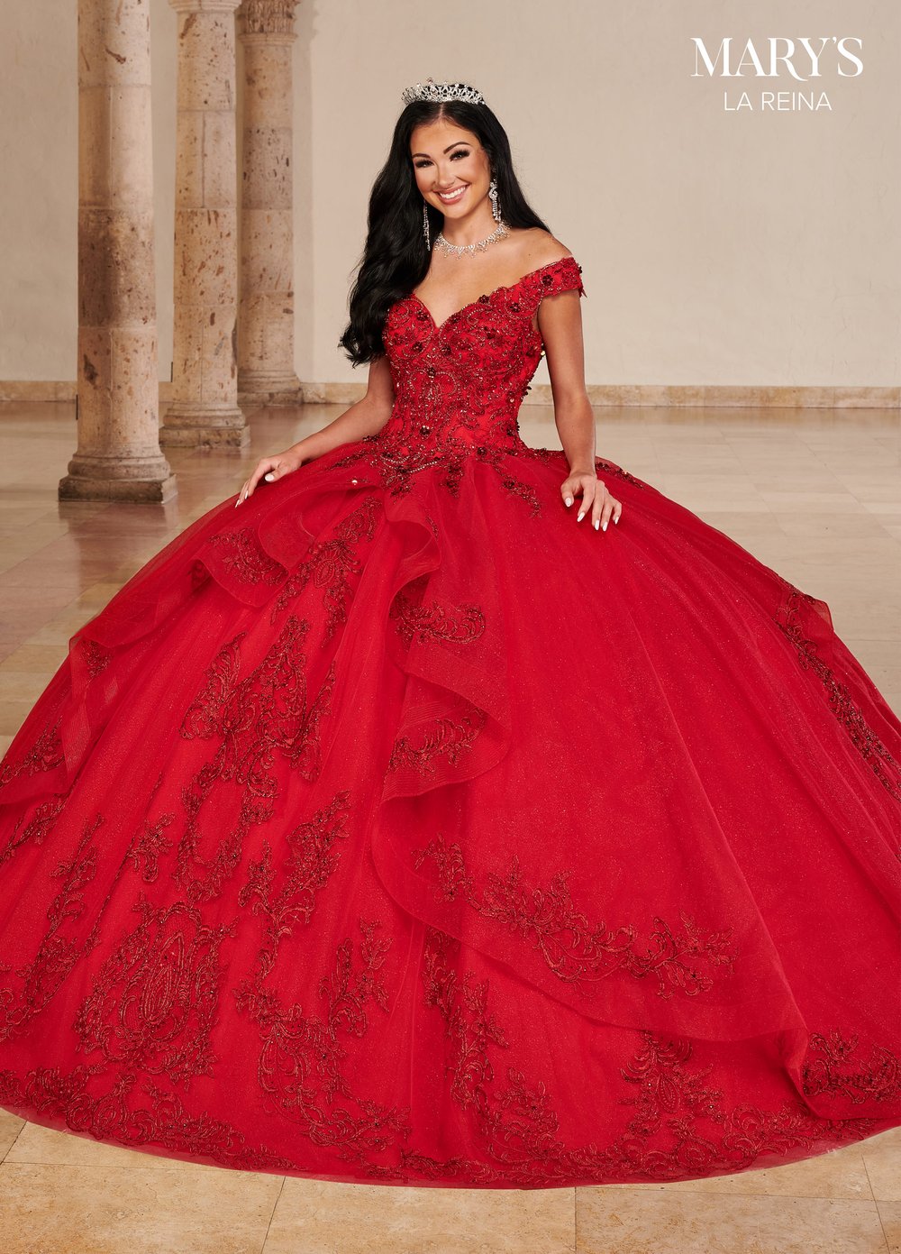 Marys Bridal Quinceanera Dress | Red Dress — Boutique