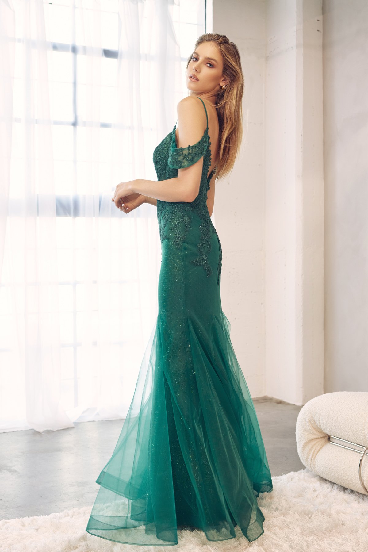Luxury Green Beaded Evening / Prom / Wedding Mermaid Dress Made to Order,  Strapless Sparkling Green Evening Dress - Etsy