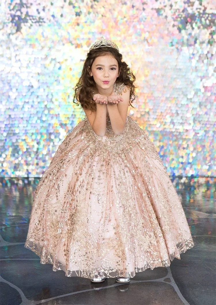 Rose Gold Mini Quince Dress — Danielly's Boutique