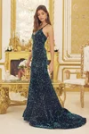 Sophisticated Black & Aqua Prom Dress - Step into Luxury and Radiate Confidence!