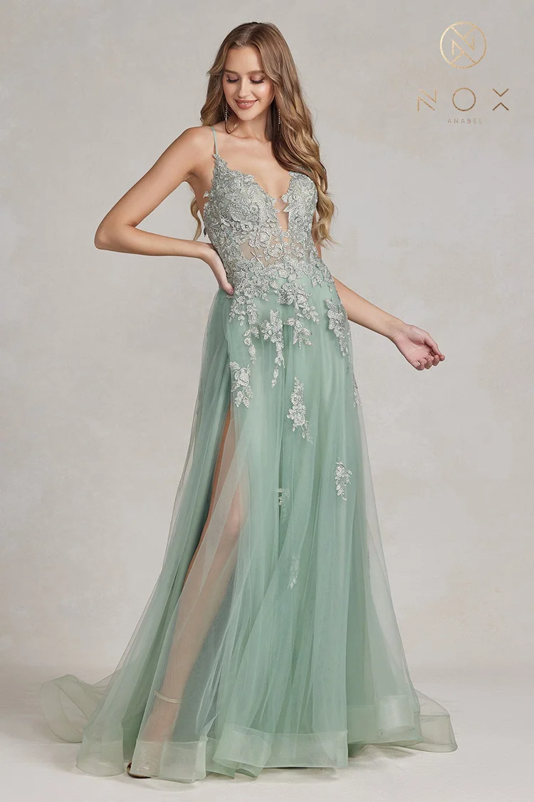 vintage sage green prom dress Long Sage Green Prom Dress