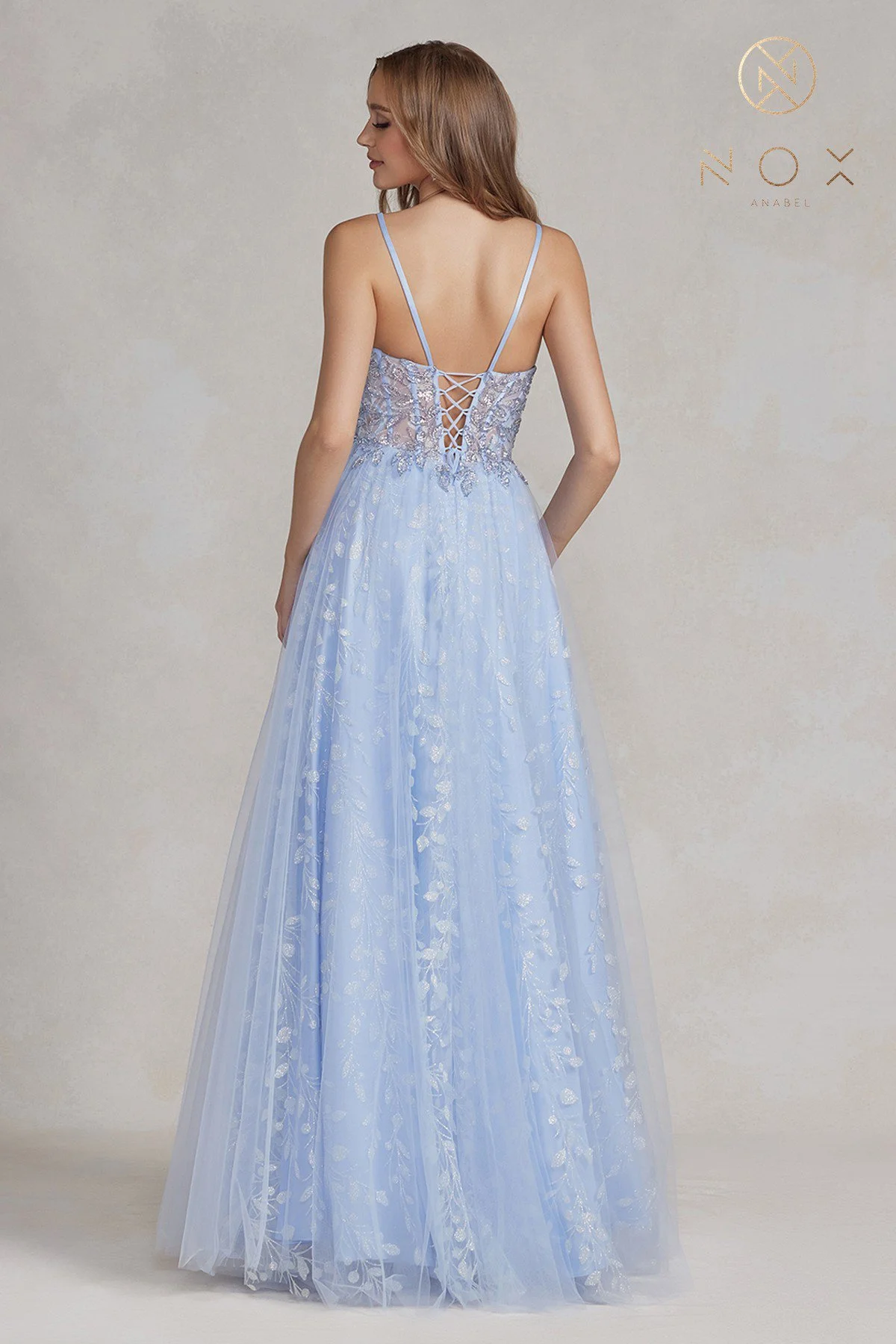 Sophisticated Periwinkle Trumpet Prom Dress - Step into Luxury and Radiate Confidence!