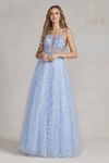 Sophisticated Periwinkle Trumpet Prom Dress - Step into Luxury and Radiate Confidence!