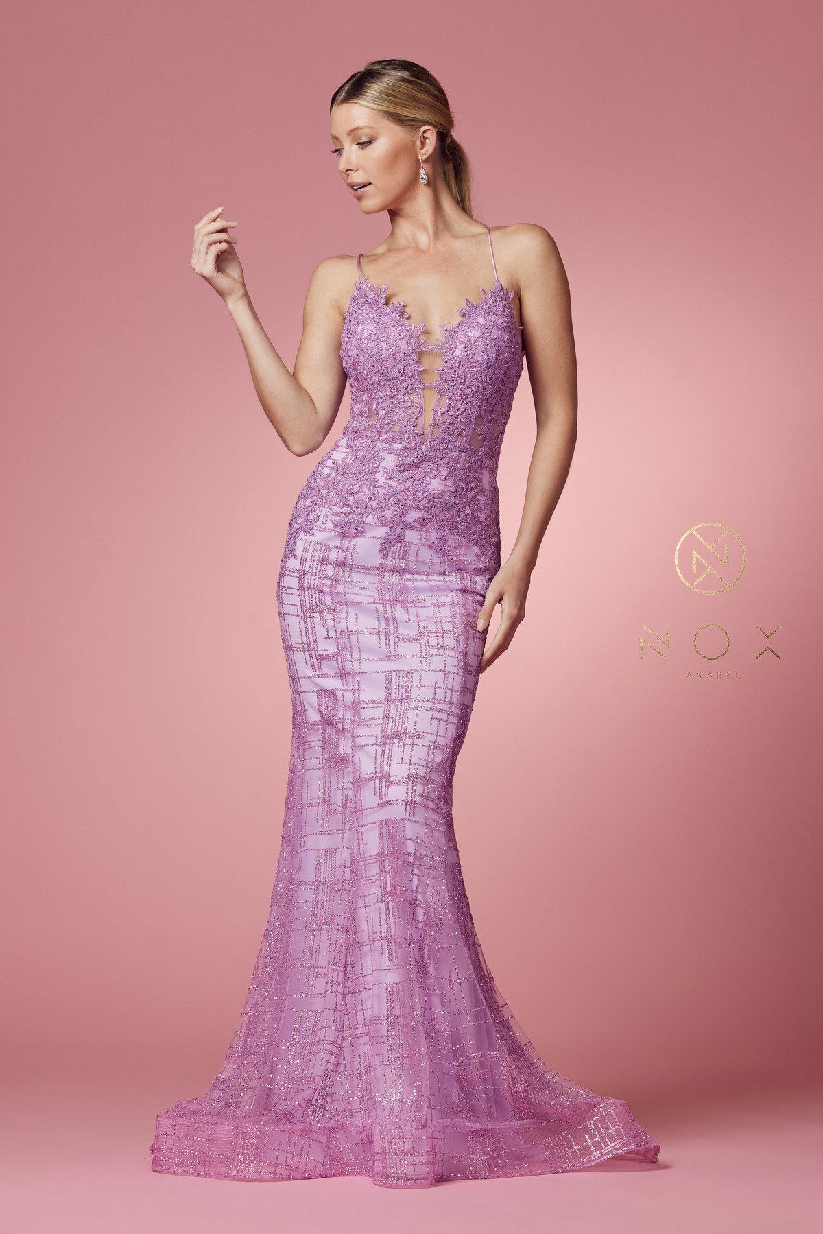Enchanting Lilac Trumpet Prom Dress - Radiate Ethereal Beauty and Grace on Your Special Night!